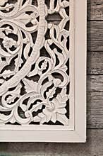 Floral wall frame