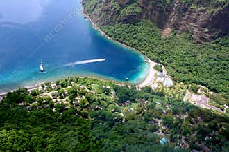 St. Lucia resort aerial