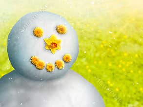 Snowman in May
