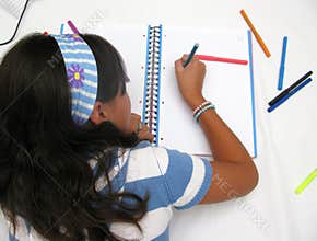 Child writing