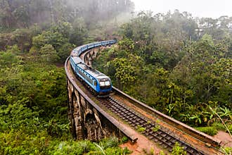 Nine Arches Bridge in Sri Lanka, Ella.
