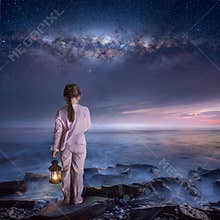 Walking into the night