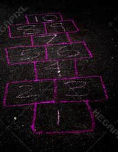 Empty Hopscotch Board
