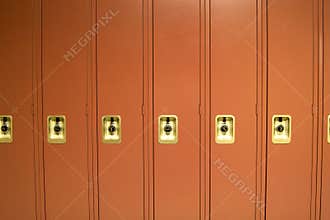Red School Lockers