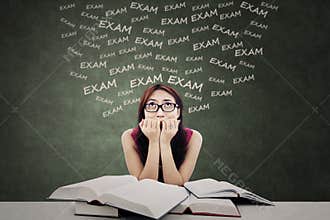 Student feel scared of exam