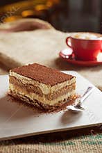 Tiramisu with coffee