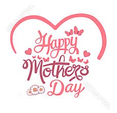 Happy mothers day vector