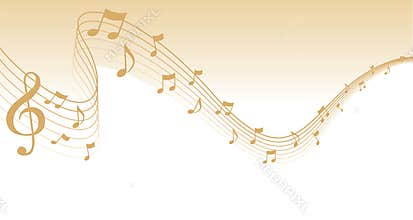 Gold Sheet Music Page Border