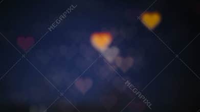 Bokeh backgroundHearts bokeh