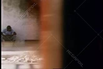 Point of view from moving car to street