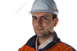 Confident Engineer isolated on