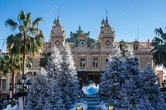 Casino in Monte Carlo at Christmas