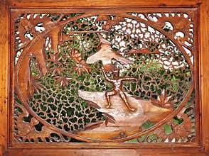 Wood carving
