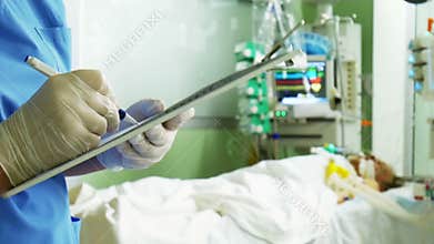 Nurse Writing Medical Prescription