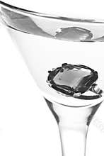 Martini and engagement ring