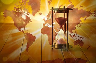 Global Hourglass Time Climate Change