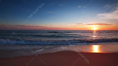 Sunrise over sea video