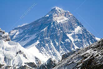 Top of Mount Everest - way to Everest base camp
