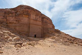 Nabatean tomb in Madaîn Saleh archeological site, Saudi Arabia
