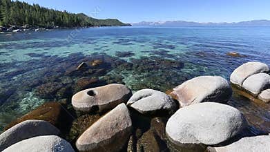 Clear Water Shoreline of Lake Tahoe