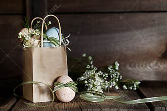 Easter Eggs with Ribbons