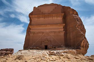 Nabatean tomb in Madaîn Saleh archeological site, Saudi Arabia