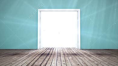 Door opening to light