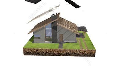 3D House Building Animation