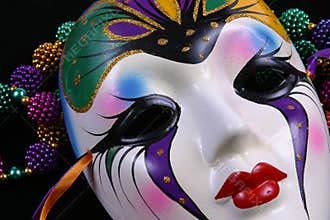 Mardi Gras Mask Closeup