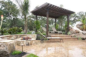 Luxury backyard