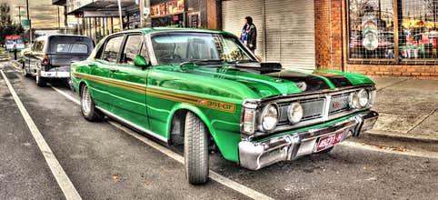 Green Ford Falcon 351 GT