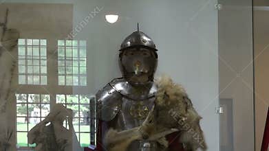 Medieval knight armour at museum