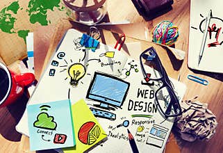 Content Creativity Digital Graphic Webdesign Webpage Concept