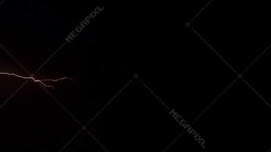 Lightning in the night storm sky - Stock Video