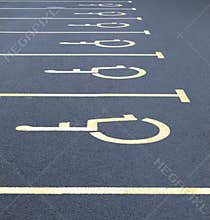 Disabled car parking spaces
