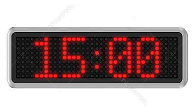 4K - Led dot display countdown