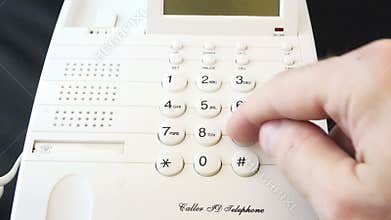 Dialing 911 on a phone 4K