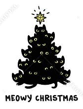 Cats Christmas tree