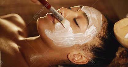 Cosmetic Mask On The Face