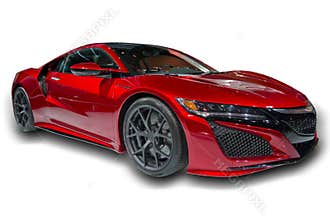 Red Sports Car Isolated