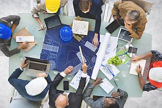 Business People Designers Architects Working Concept