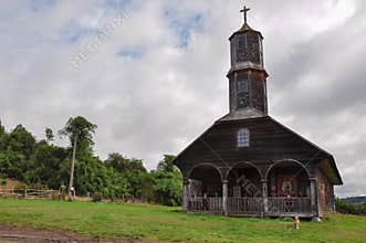 Gorgeous Colored and Wooden Churches, Chiloe Island, Chile