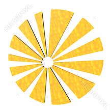 Stylized sun