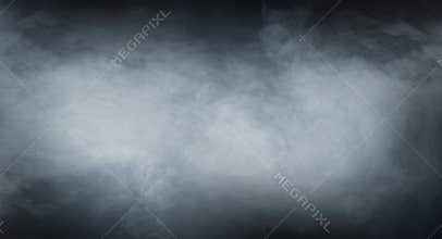 Smoke texture over blank black background