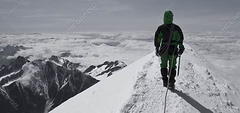 Mont blanc mountain-alps top