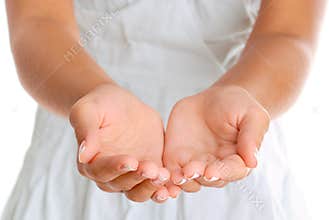 Hands open