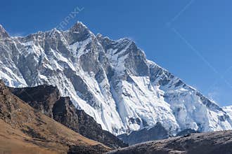 Lhotse mountain peak, Everest region