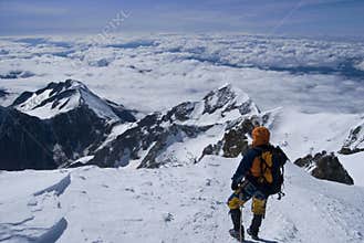 Landscape from alps mountains