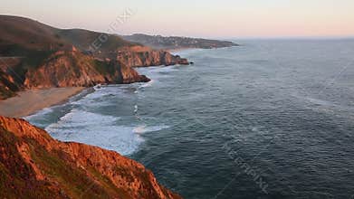 California coast at sunset