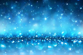 Sparkling Christmas Background , blue